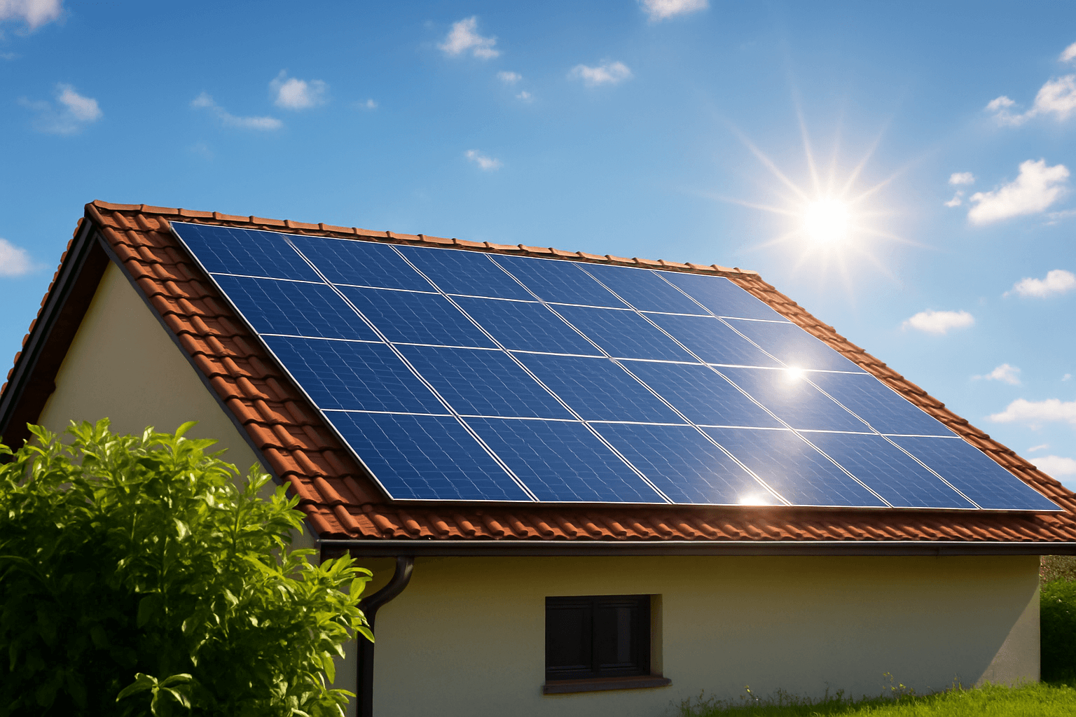 Panneaux solaires en toiture